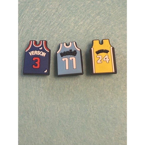 NBA Jersey - Shoe Croc Charm - Bryant,Iverson, Doncic Jibitz‎ - Picture 1 of 4